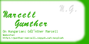 marcell gunther business card